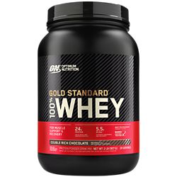 GOLD STANDARD 100% WHEY Protein Powder  Double Rich Chocolate (2 lbs./29 Servings)