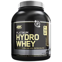 PLATINUM HYDROWHEY  Advanced Hydrolyzed Whey Protein Isolates  Turbo Chocolate (3.5 lbs./40 Serving)