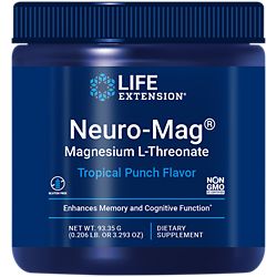 Neuro-Mag Magnesium L-Threonate Powder - Tropical Fruit Punch (30 Servings)