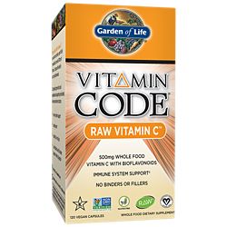 Vitamin Code Raw Vitamin C  500 MG Whole Food Vitamin C with Bioflavonoids (120 Vegan Capsules)