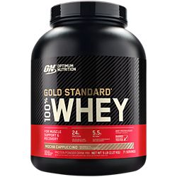 GOLD STANDARD 100% WHEY Protein Powder  Mocha Cappuccino (5 lbs./71 Servings)