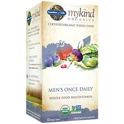 mykind Organics Men™s Once Daily  Whole Food Multivitamin (60 Vegan Tablets)