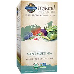 mykind Organics Men™s Multi 40+  Whole Food Multivitamin (60 Vegan Tablets)