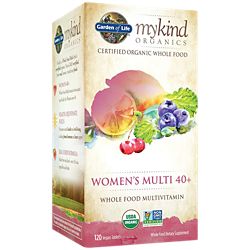 mykind Organics Women™s Multi 40+  Whole Food Multivitamin (120 Vegan Tablets)