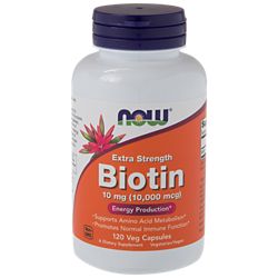 Extra Strength Biotin - 10,000 MCG (120 Vegetarian Capsules)