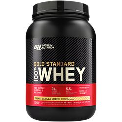 GOLD STANDARD 100% WHEY Protein Powder  French Vanilla Creme (2 lbs./29 Servings)