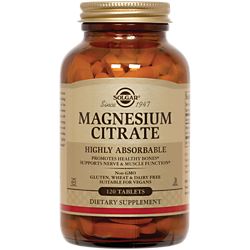 Magnesium Citrate - Promotes Healthy Bones - Highly Absorbable - 400 MG (120 Tablets)