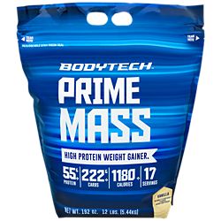 Prime Mass - High Protein Weight Gainer Powder - Vanilla (12 lbs./17 Servings)