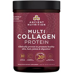 Multi Collagen Protein Powder - Supports Healthy Skin, Nails & Joints - Unflavored (16 oz / 45 Servings)