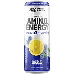 ESSENTIAL AMIN.O. ENERGY + ELECTROLYTES Sparkling Hydration Drink Blueberry Lemonade (12-Pack)