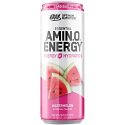 ESSENTIAL AMIN.O. ENERGY + ELECTROLYTES Sparkling Hydration Drink Watermelon (12-Pack)