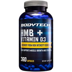 HMB + Vitamin D3 - Supports Muscle Growth and Strength (360 Vegetable Capsules)