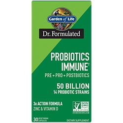 Dr. Formulated Probiotics Immune with Zinc & Vitamin D  50 Billion CFU (30 Vegetarian Capsules)