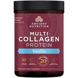 Multi Collagen Protein Powder - Supports Healthy Skin, Nails & Joints - Vanilla (45 Servings)